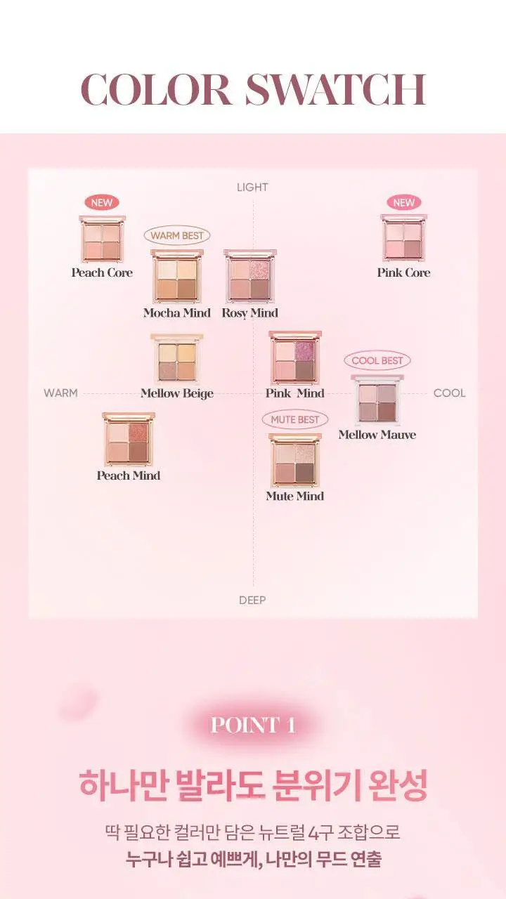 [섀도우스틱 기획] 바닐라코 무드 온 아이 섀도우 팔레트 9colors 상세페이지 4